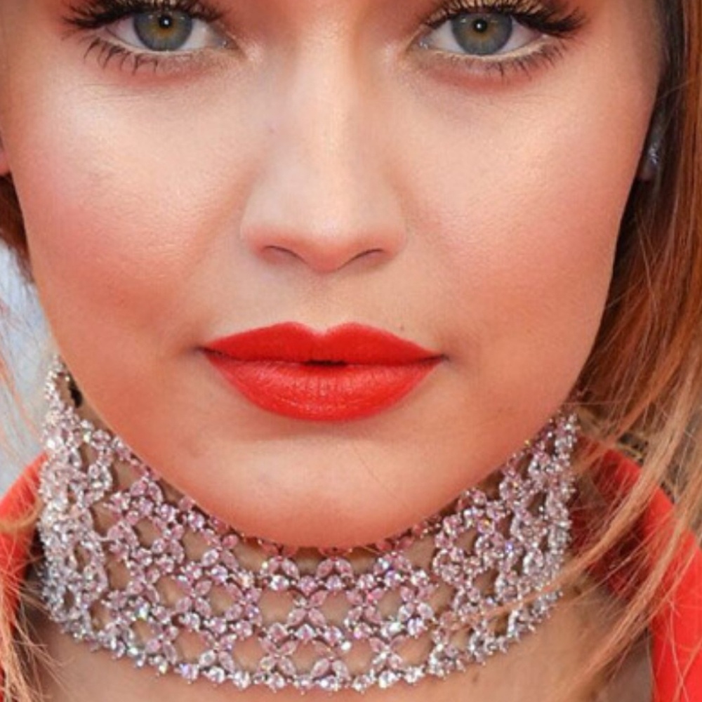 Choker Necklace Mighty Bosstones White Rhinestone